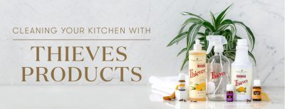 Blog Cleaning Your Kitchen With Thieves Products Q3 2020 Reposts Header US 400x153 