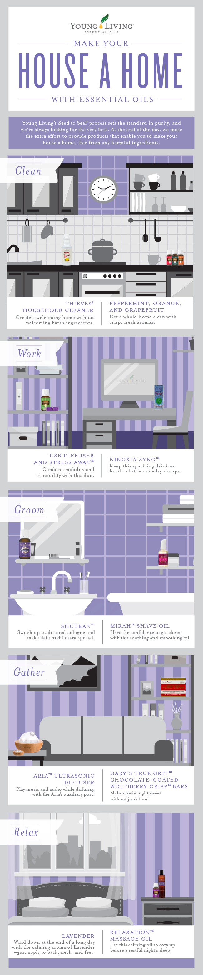 Make your house a home infographic